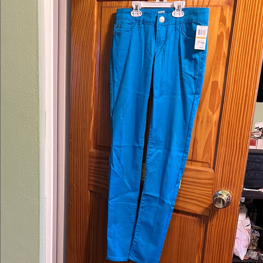 Celebrity Pink Vibrant Blue Skinny Pants